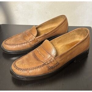 G.H. Bass Weejuns Classic Brown Leather Penny Loafers - Women's 8.5 W